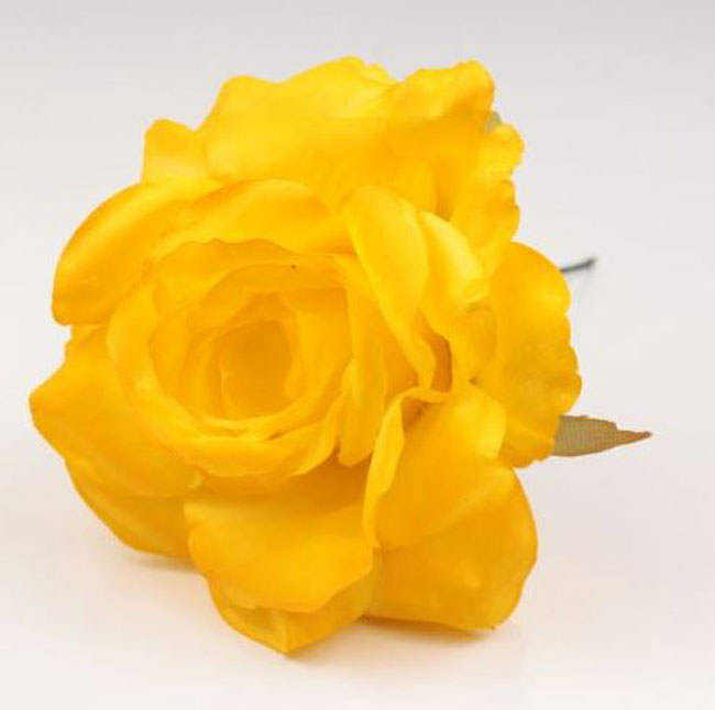 Petite rose de Cadix. 10cm. Jaune 16